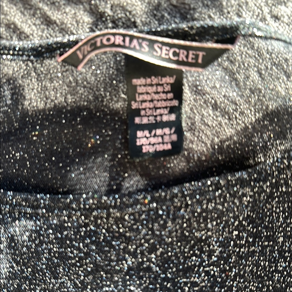 Victoria's Secret Black Glitter Top